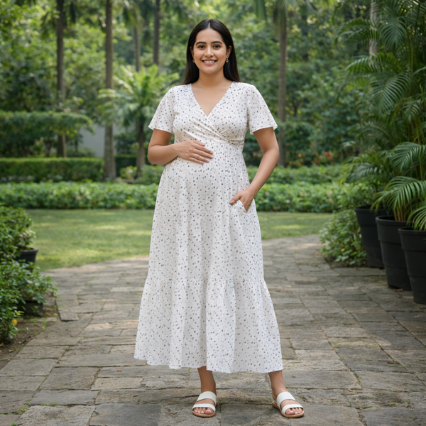 Misty Dots Cotton Maternity Collection