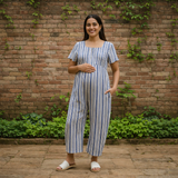 Indigo Breeze Stripe Cotton Customised  Maternity Wear Collection