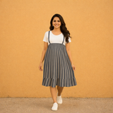 Muted Blue-Grey Stripes Customised Maternity Collection