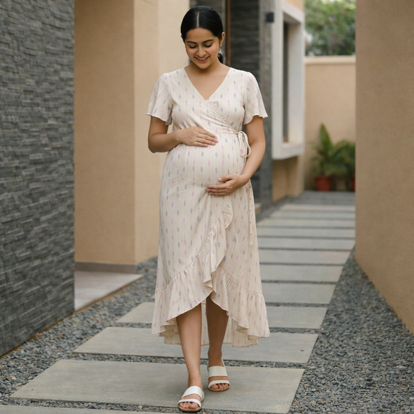 Sand Dune Stripe Cotton Customised Maternity Collection