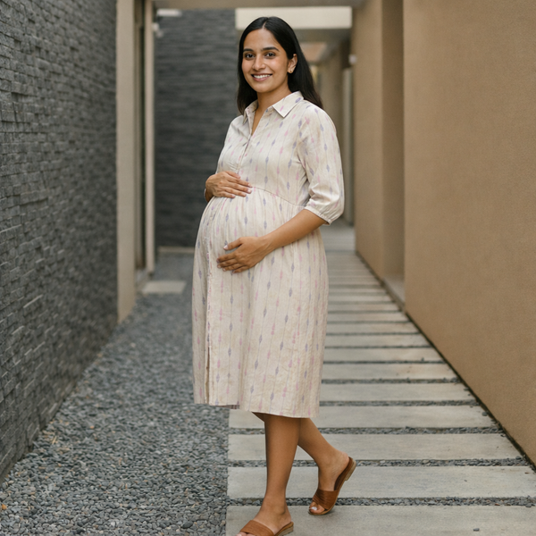 Sand Dune Stripe Cotton Customised Maternity Collection