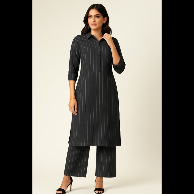 Midnight Stripe Co-ord Set