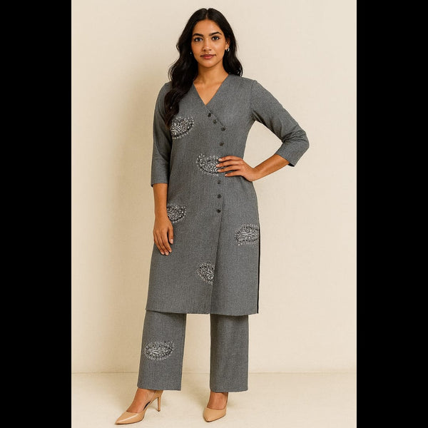 Grey Grace Ensemble Co-ord Set