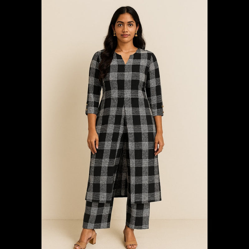 Monochrome Grid Co-ord Set