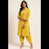 Mustard Grid Co-ord Set