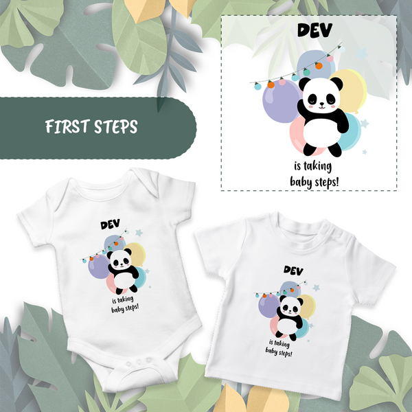 Personalised Baby Onesie for First Steps - A Sweet and Special Way to Mark This Milestone