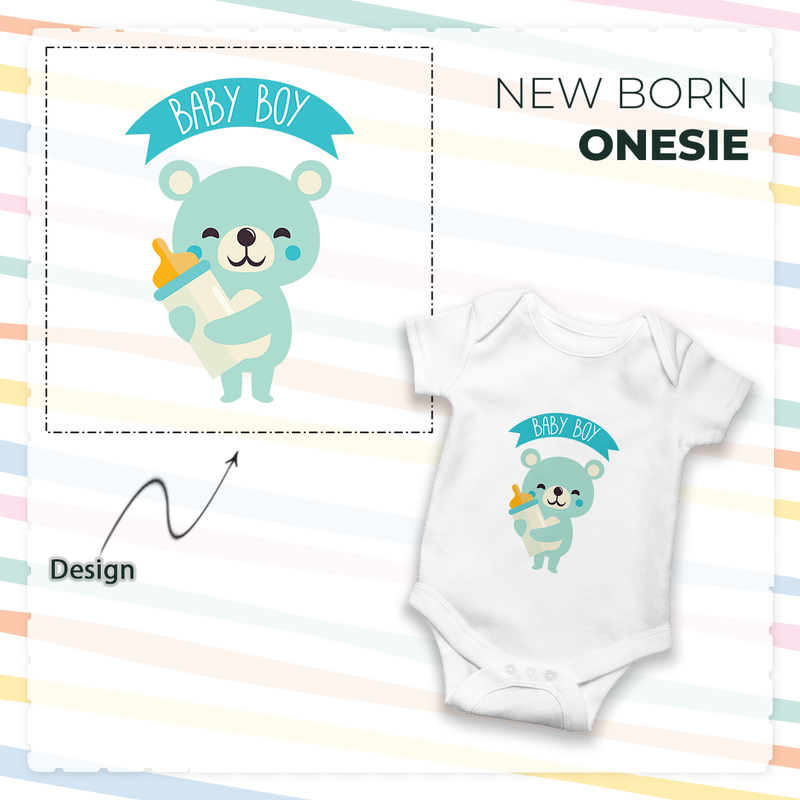 Personalized Newborn Onesies with Your Baby's Name