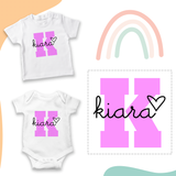Personalized Baby Onesie: Baby's Name Here