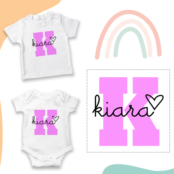 Personalized Baby Onesie: Baby's Name Here