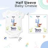 A Onesie For Every Month | 12-Month Personalized Monthly Baby Onesie Combo Pack