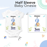 A Onesie For Every Month | 12-Month Personalized Monthly Baby Onesie Combo Pack