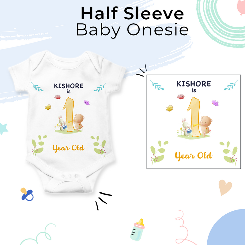 A Onesie For Every Month | 12-Month Personalized Monthly Baby Onesie Combo Pack