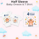 12-Month Personalized Monthly Baby Romper Combo Pack