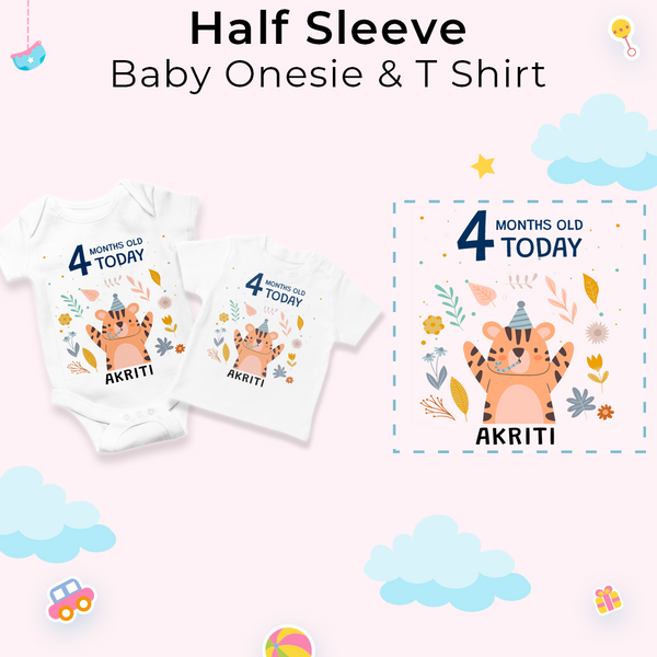12-Month Personalized Monthly Baby Romper Combo Pack