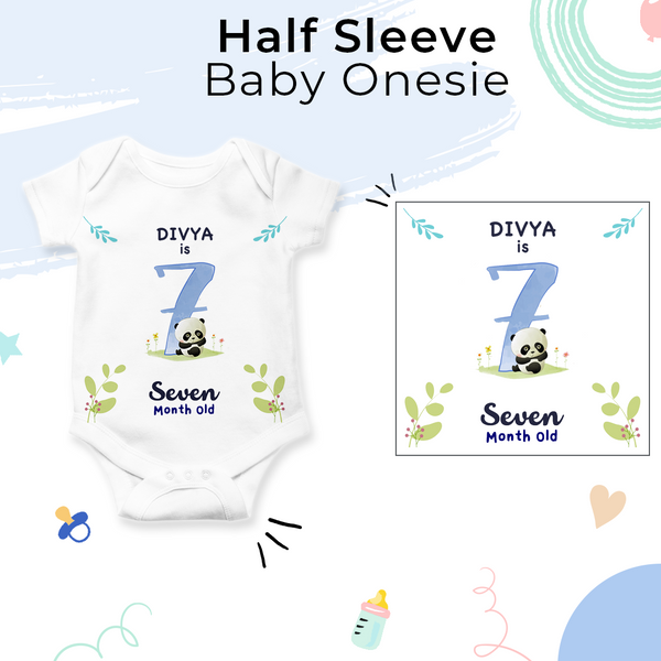 A Onesie For Every Month | 12-Month Personalized Monthly Baby Onesie Combo Pack