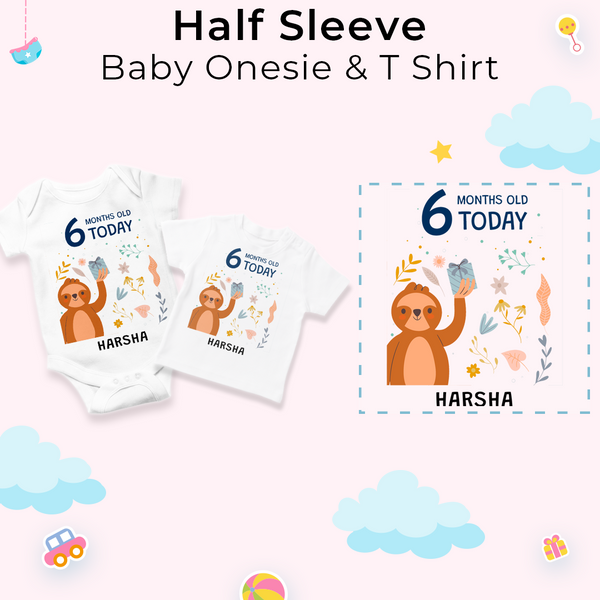 12-Month Personalized Monthly Baby Romper Combo Pack