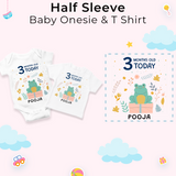 12-Month Personalized Monthly Baby Romper Combo Pack