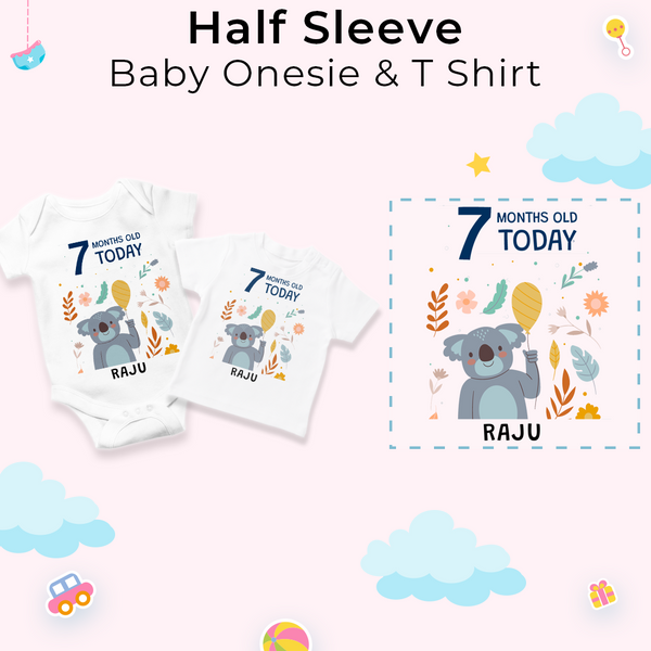 12-Month Personalized Monthly Baby Romper Combo Pack