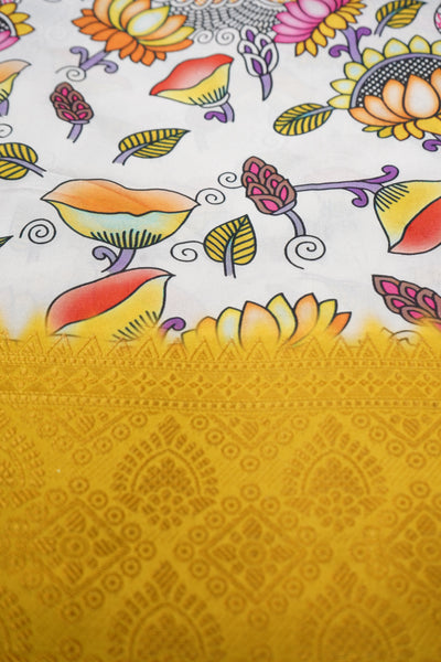 Sunflower Yellow & Floral Baby Ethnic Romper – Traditional Festive Outfit for Little Girls