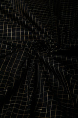 Royal Black & Gold Checkered Baby Ethnic Romper – Traditional Festive Outfit for Babies