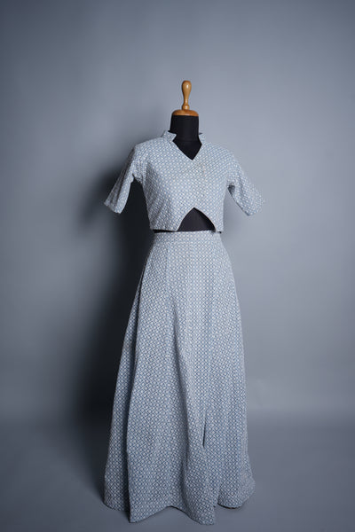 Year-end Sale : Chickankari Indo-western Dress