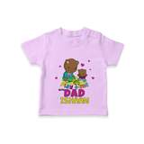 Celebrate "Play Time With Dad" Themed Personalised T-shirts - LILAC - 0 - 5 Months Old (Chest 17")