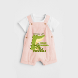 Celebrate "You Are My Role Model" Themed Personalised Kids Dungaree - PEACH - 0 - 5 Months Old (Chest 18")