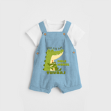 Celebrate "You Are My Role Model" Themed Personalised Kids Dungaree - SKY BLUE - 0 - 5 Months Old (Chest 18")