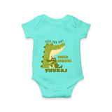 Celebrate "You Are My Role Model" Themed Personalised Baby Rompers - ARCTIC BLUE - 0 - 3 Months Old (Chest 16")