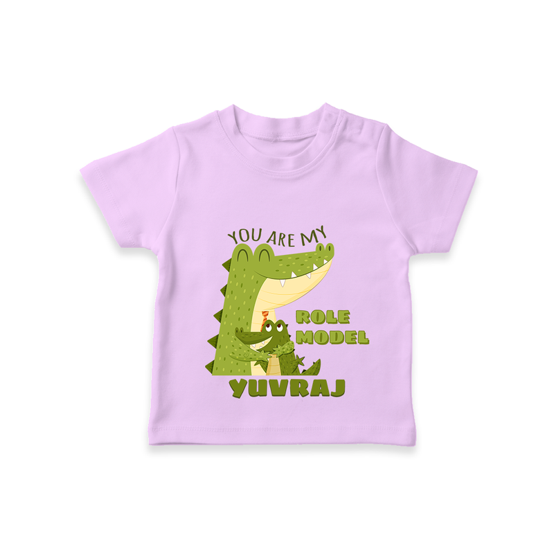 Celebrate "You Are My Role Model" Themed Personalised T-shirts - LILAC - 0 - 5 Months Old (Chest 17")