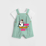 Celebrate "Dad You Inspire Me" Themed Personalised Kids Dungaree - LIGHT GREEN - 0 - 5 Months Old (Chest 18")