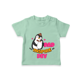 Celebrate "Dad You Inspire Me" Themed Personalised T-shirts - MINT GREEN - 0 - 5 Months Old (Chest 17")