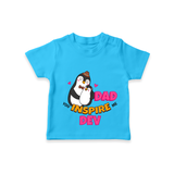 Celebrate "Dad You Inspire Me" Themed Personalised T-shirts - SKY BLUE - 0 - 5 Months Old (Chest 17")