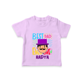 Celebrate "Best Dad Ever Love" Themed Personalised T-shirts - LILAC - 0 - 5 Months Old (Chest 17")