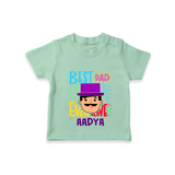 Celebrate "Best Dad Ever Love" Themed Personalised T-shirts - MINT GREEN - 0 - 5 Months Old (Chest 17")