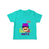 Celebrate "Best Dad Ever Love" Themed Personalised T-shirts - TEAL - 0 - 5 Months Old (Chest 17")