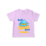 Celebrate "Best Dad Ever" Themed Personalised T-shirts - LILAC - 0 - 5 Months Old (Chest 17")