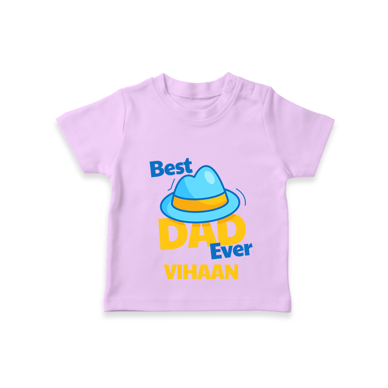Celebrate "Best Dad Ever" Themed Personalised T-shirts - LILAC - 0 - 5 Months Old (Chest 17")