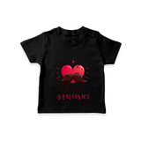 Celebrate "Love You Dad" Themed Personalised T-shirts - BLACK - 0 - 5 Months Old (Chest 17")
