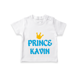 Celebrate "Prince" Themed Personalised T-shirts - WHITE - 0 - 5 Months Old (Chest 17")