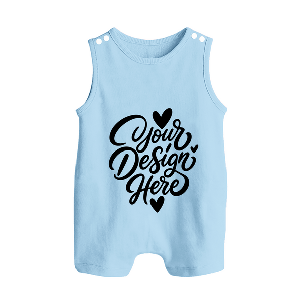 Design Your Own Baby Button Romper – Custom  Sleeveless Romper Suit