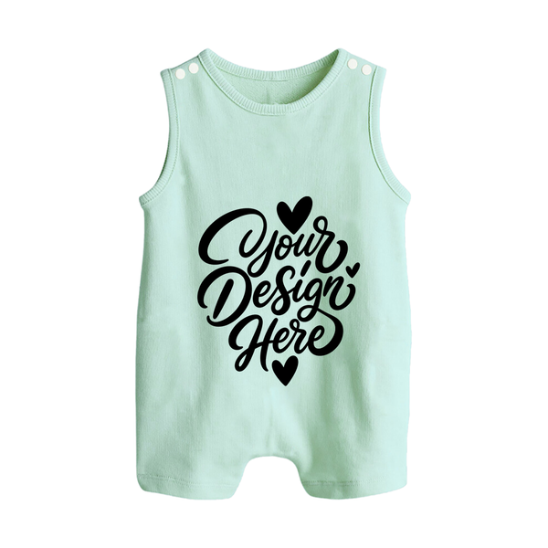 Design Your Own Baby Button Romper – Custom  Sleeveless Romper Suit