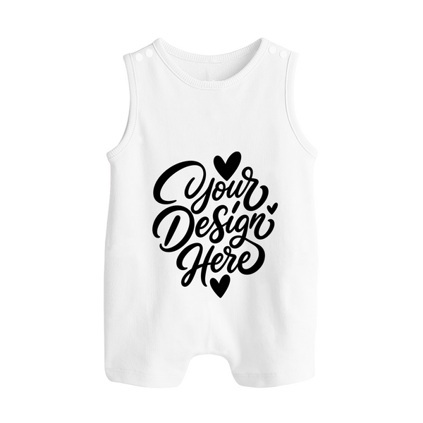 Design Your Own Baby Button Romper – Custom  Sleeveless Romper Suit