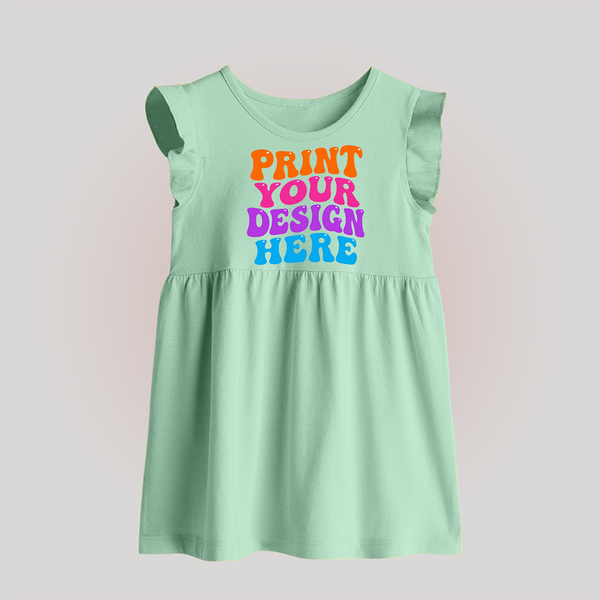 Design Your Own Baby Girl Frock – Custom Print  Outfit