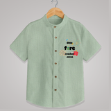 Little Fire Cracker - Customized Crackers Themed Shirt For Kids - MINT GREEN - 0 - 6 Months Old (Chest 23")