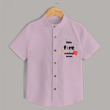 Little Fire Cracker - Customized Crackers Themed Shirt For Kids - PINK - 0 - 6 Months Old (Chest 23")