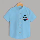 Little Fire Cracker - Customized Crackers Themed Shirt For Kids - SKY BLUE - 0 - 6 Months Old (Chest 23")