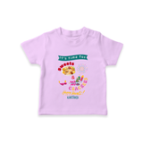 Its Time For Sweets And Crackers - Customized T-Shirt For Kids - LILAC - 0-5 Months Old (Chest 17")