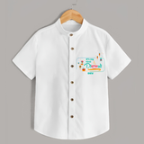 Its My First Diwali - Customized Shirt For Kids - WHITE - 0 - 6 Months Old (Chest 23")