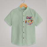 Diwali Vibes - Customized Diwali Themed Shirt For Kids - MINT GREEN - 0 - 6 Months Old (Chest 23")